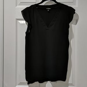 Express Ruffled Short Sleeve Blouse